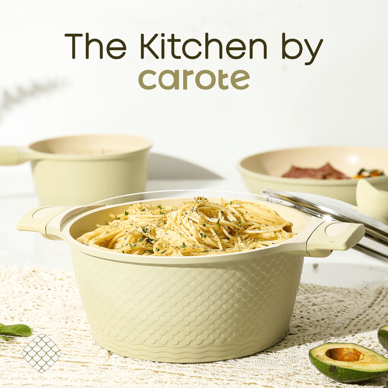 Carote S-ICE10 Nonstick Pots and Pans Set, 8 Pcs Induction Kitchen Cookware  Sets