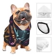 thumbnail image 3 of Balery Purple Glowing Mushroom Sudadera con Capucha para Perros Pequeños – Ropa para Mascotas, Disfraz para Perros y Gatos, Ideal para Fiestas y Cosplay-Medium, 3 of 7