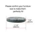 thumbnail image 2 of Uxcell 1 1/2" Self-stick Round Non-slip Felt Pads Table Cabinet Floors Protect Grey 40 Pack, 2 of 7