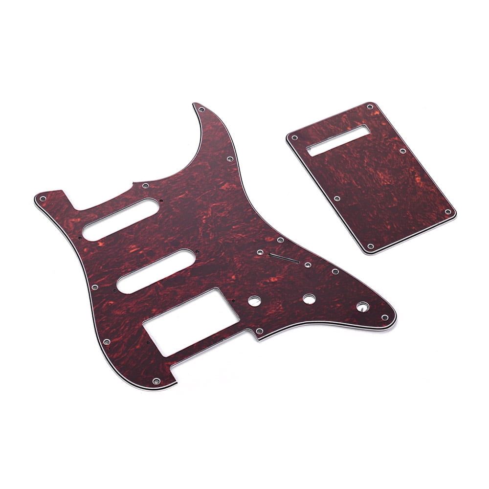 SSH Guitar Pickguard Set with Back Plate Screws PVC Pick Guard for