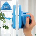 thumbnail image 1 of Blue - 1 Piece Double Sided Window Cleaner Window Wiper Magnetic Cleaning Tool Adjustable Magnetic Cleaning Brush for Tall Windows., 1 of 5