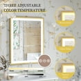 thumbnail image 3 of LUVODI Led Bathroom Mirror with Light Gold Frame Wall Mounted  Dimmable Anti-Fog Vanity Mirror 24x32 inch, 3 of 13