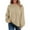 Khaki, variant on Fnooota Womens Sweatshirts with Pockets, Solid Color Casual Pullover Crewneck Fall Tops Khaki Size S-3XL