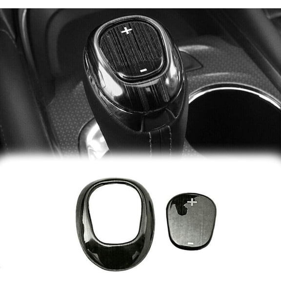 Car Gear Shift Knob Head Cover Trim for 2018 2019 2020 2021 Chevrolet Equinox Black Titanium