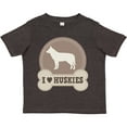 thumbnail image 3 of Inktastic Husky Dog Gift I Love Huskies Boys or Girls Toddler T-Shirt, 3 of 5