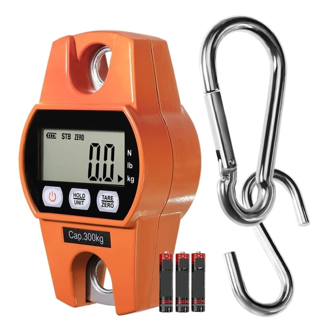 660Lb 300Kg Hanging Scale For Farm, Hunting, Bow Pulling, Walleye And With Precision Sensor Hanging Digital Scale ,Easy to Install