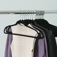thumbnail image 2 of Home Basics Velvet Hangers, (Pack of 25), Black, 2 of 5
