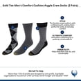 thumbnail image 5 of Gold Toe  Comfort Cushion Argyle Crew Socks (3 Pairs) (Men), 5 of 5