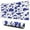 Bleu et Blanc-1, variante sur Tapis de Souris Camouflage Bleu et Blanc Imperméable, Caoutchouc+multispandex Lavable pour Bureau Maison Jeu 31.5x15.7 Pouces