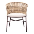 thumbnail image 3 of Freycinet Dining Chair Natural Dining Chair, Modern Style, Removable and washable cushion cover, Steel, Outdoor Dining, 3 of 10