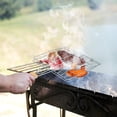 thumbnail image 2 of SHISUYAN Barbecue en Acier Inoxydable avec Grille de Cuisson pour Rangement Pratique Kaki 2 Pcs, 2 of 8