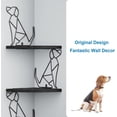 thumbnail image 3 of Corner Shelves Wall Mounted - 4 Tier Natural Wood Storage Rack for Bathroom Kitchen Living Room Decor, 3 of 6