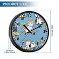 Photo inspiration: Picture Idea: Cat Skateboard Surfboard Wall Clock 12 Inch Voice Activated Night