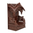 thumbnail image 5 of Pooja Bazar Wooden Pooja Mandir for Home - Torana Temple - Rosewood Finish, Large (W 12 X L 24 X H 34), 5 of 5