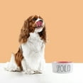 thumbnail image 5 of Cute Ceramic Dog Bowl, Pet Dish for Dogs and Cats, Heavy Pet Bowl,Sip/Savor pink, 5 of 5