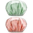 thumbnail image 1 of 2pcs Shower Cap Bathing Cap Waterproof Shower Cap Elastic Waterproof Shower Caps -Ao, 1 of 3