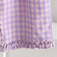 thumbnail image 5 of Toddler Girl Summer Outfits Plaid Ruffle Sleeveless Vest Tank Top & Pants Set 12M-4T Toddler Girl Summer Clothes, 5 of 6