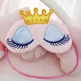thumbnail image 2 of Miangastore Eyeshade Pink Coral Fleece 1Pcs 6.3 x 3.5 Inch, 2 of 5