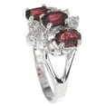 thumbnail image 2 of 925 Sterling Silver Genuine Garnet Rings for Women Make Great Anniversary Gifts for Her, 2 of 5
