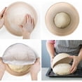 thumbnail image 5 of Ovalada, molde para pan con forro de lana, Cesta para pan ovalada, Cesta para fermentación de pan, Hasta 0,7 kg de masa, 30 x 14 x 7 cm, 5 of 5