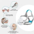 thumbnail image 3 of 2-Pack Magnetic Headgear Clips for F20 Mask, Adjustable Replacement Straps, 3 of 5