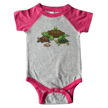 

Inktastic Turtle Parade Gift Baby Boy or Baby Girl Bodysuit