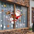 thumbnail image 3 of Pegatinas de dibujos animados de Navidad para ventana, calcomanías decorativas de PVC para decoración de vidrio, Papá Noel y Reno, 2021, 3 of 4