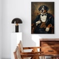 thumbnail image 5 of Hudo Greater Swiss Mountain Painting Gentleman Style on Canvas, Greater Swiss Mountain Vintage Costume Style Animals Posters For Home Decorations, Living Room, Bathroom Decor, 5 of 5