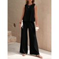 thumbnail image 2 of MOSHU Two Piece Lounge Sets for Women Loose Fit Tank Tops and Wide Leg Pants with Pockets Solid Summer Sets, 2 of 9
