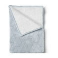 thumbnail image 2 of Stripes Soft Flannel Fleece Blanket, Monochrome Diagonal Lines Geometric Composition Modern Minimalist Design, Cozy Plush for Indoor and Outdoor Use, 60" x 80", Bluegrey and Coconut, by Ambesonne, 2 of 5