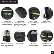 Titan by Arctic Zone 24 Can, 16 Quart Welded Soft Cooler with Waterproof Exterior, Black