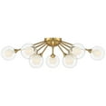 thumbnail image 6 of Possini Euro Design Spheres Modern Ceiling Light Flush Mount Fixture 28" Wide Warm Brass 9-Light LED Clear Globe Glass for Bedroom Kitchen Living Room, 6 of 9