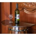 thumbnail image 6 of Wooden Wine Barrel Console Bar End Table Lockable Cabinet, 6 of 7