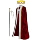 thumbnail image 1 of Adult King Costume Set King Robe Cape Queen Costume Crown Scepter Lord Costume, 1 of 5