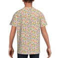 thumbnail image 5 of Wukai Watercolor Wildflowers Youth Unisex Short Sleeve T-Shirt for Boys, Girls, Teens, and Kids-X-Small, 5 of 7