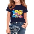 thumbnail image 1 of RXMEKW T-Shirt Imprimé pour Filles Manches Courtes Col Rond Haut Décontracté pour Enfants en Polyester avec Design Graphique Beigne pour la Saison Scolaire Printemps et Été, 1 of 5
