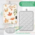 thumbnail image 6 of Yayeee Pot Holders Kitchen Heat Resistant with Pocket 7"x9.8" Cotton Oven Cooking Hot Pads, Beige Autumn Leaves, 6 of 7