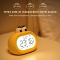 thumbnail image 4 of Digital Alarm Clock Multifunctional Snooze Function Large Screen Cartoon Big Mouth Desktop LED Clock Night Lamp for Home,without Battery Red, 4 of 8