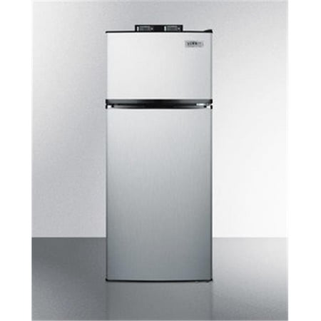 Break Room Refrigerator Summit BKRF1159SS 10 cu. ft. Break Room Refrigerator with Alarm & Thermometers, Stainless Steel ()