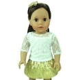 thumbnail image 3 of Sophia's Lace Shirt, Skirt and Headband for 18" Dolls, Ivory/Gold, 3 of 4