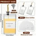 thumbnail image 5 of Olive Oil Dispenser for Kitchen,Oil and Vinegar Dispenser Set,Glass Olive Oil Dispenser Bottle,Soy sauce dispenser,coffee syrup bottles | Set of 2 with 36 Stickers and 1 Funnel, 5 of 10