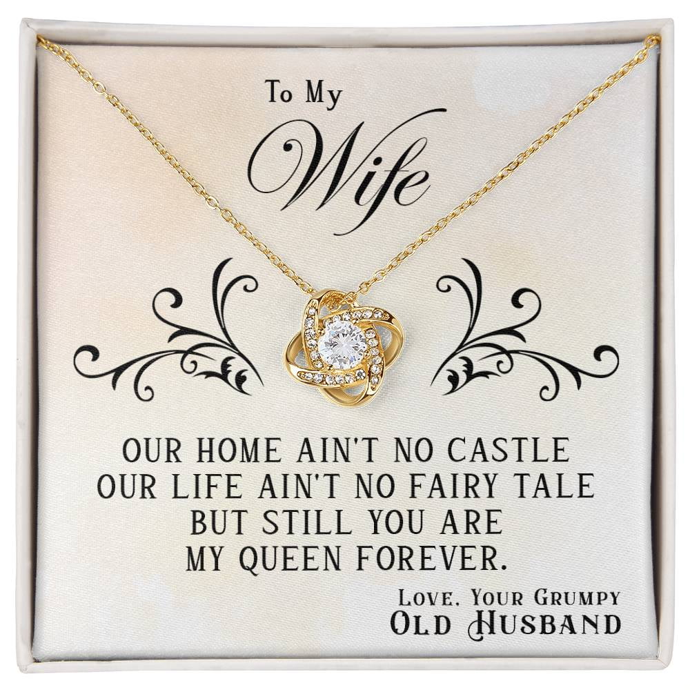 Wife Necklace Gift from Husband, Love Knot , Perfect gift for Valentines day, Anniversary, Birthday