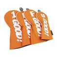 thumbnail image 3 of 4 fundas de madera para palos de golf, protectores para palos de golf para adultos y deportes al aire libre. Naranja, 3 of 9