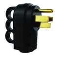 thumbnail image 1 of Hughes Auto Power Cord Plug End 50APLUG Replacement Plug; 50 Amps; Male Ends; With Plug Head Handle Grip; Black, 1 of 5