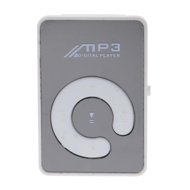 Reproductor de música MP3 CUTICAT USB con clip de espejo blanco