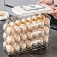 thumbnail image 5 of Automatic Rolling Egg Organizer, Slide-Type Egg Roller and Egg Rack for Refrigerator Side Doors, Household Egg Storage Box and Egg Timer, Space-Saving Egg Carton that Holds Eggs Securely, 13*8*6in, B, 5 of 6
