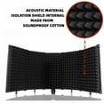 thumbnail image 5 of Adjustable 3 Panel Microphone Isolation Shield Foldable Studio Recording Mic Filter Mic Sponge Soundproof Shield, 5 of 7