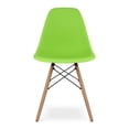 thumbnail image 2 of Aron Living Pyramid 17.5" Plastic and Wood Dining Chairs in Black (Set of 2), 2 of 4