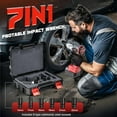 thumbnail image 2 of 1/2" Cordless Impact Wrench for Milwaukee 18V Battery with LED Light, 900FT-LBS (1200N.m) Brushless Electric Impact Gun, Bare Tool Only, 2 of 6
