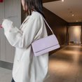 thumbnail image 3 of Sywqhk Bolso De Mano De Mujer De Color Sólido Simple Bolso De Hombro Con Solapa De Pu Para Mujer (Púrpura) Sywqhk Para estrenar, 3 of 9